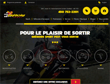 Tablet Screenshot of gregoiresport.com